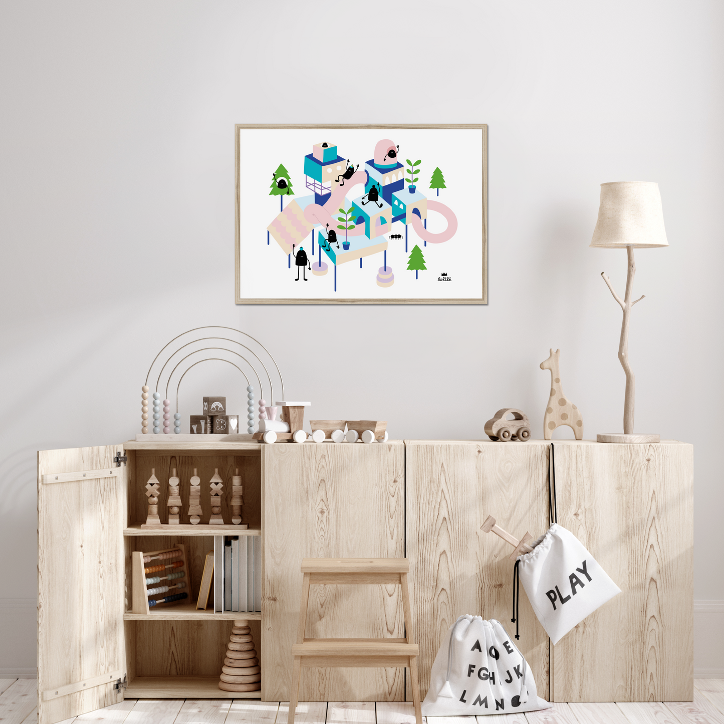 L'Affiche Encadrée : Petite ville