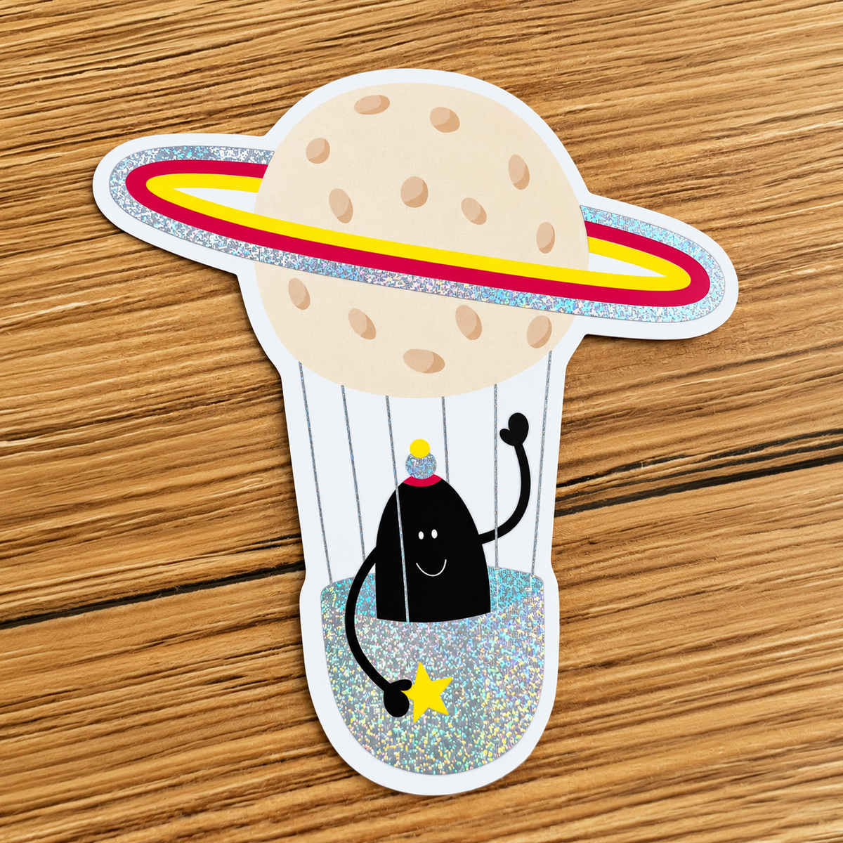 Saturne — Sticker brillant Lolilé