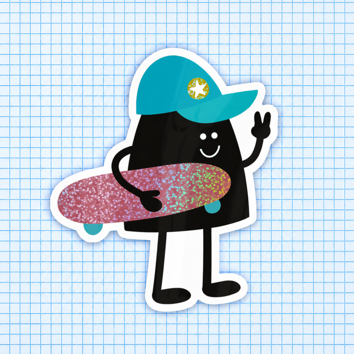 Skateur — Sticker brillant Lolilé