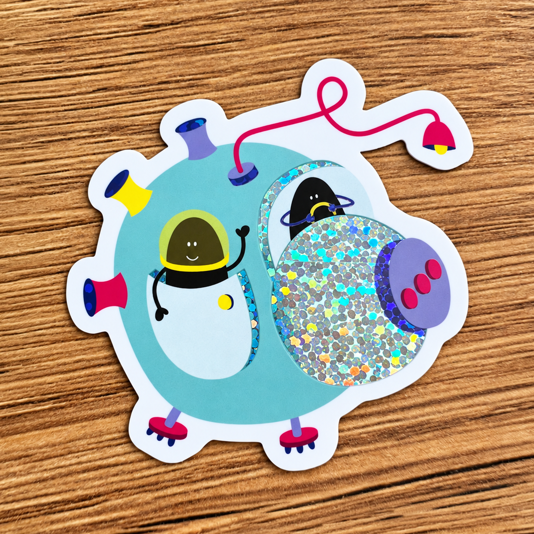 Soucoupe — Sticker pailleté Lolilé