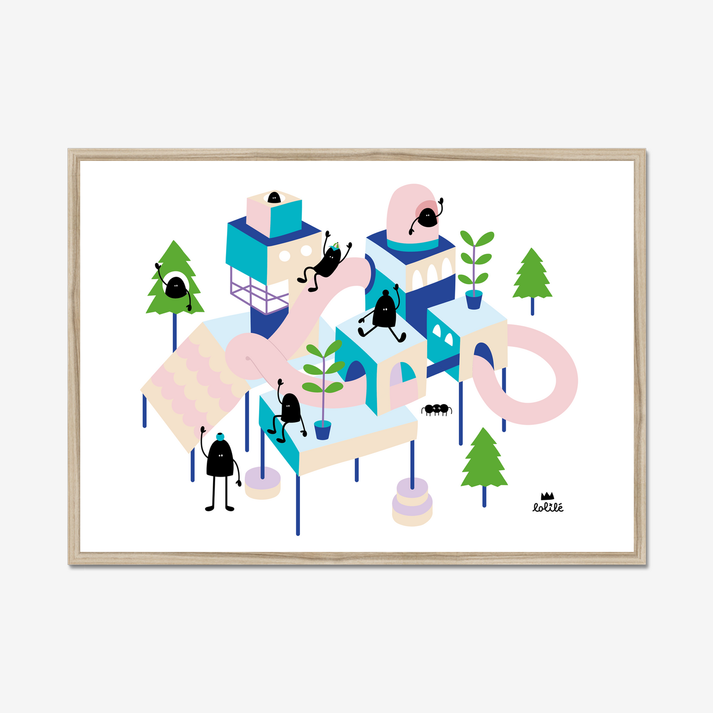 L'Affiche Encadrée : Petite ville