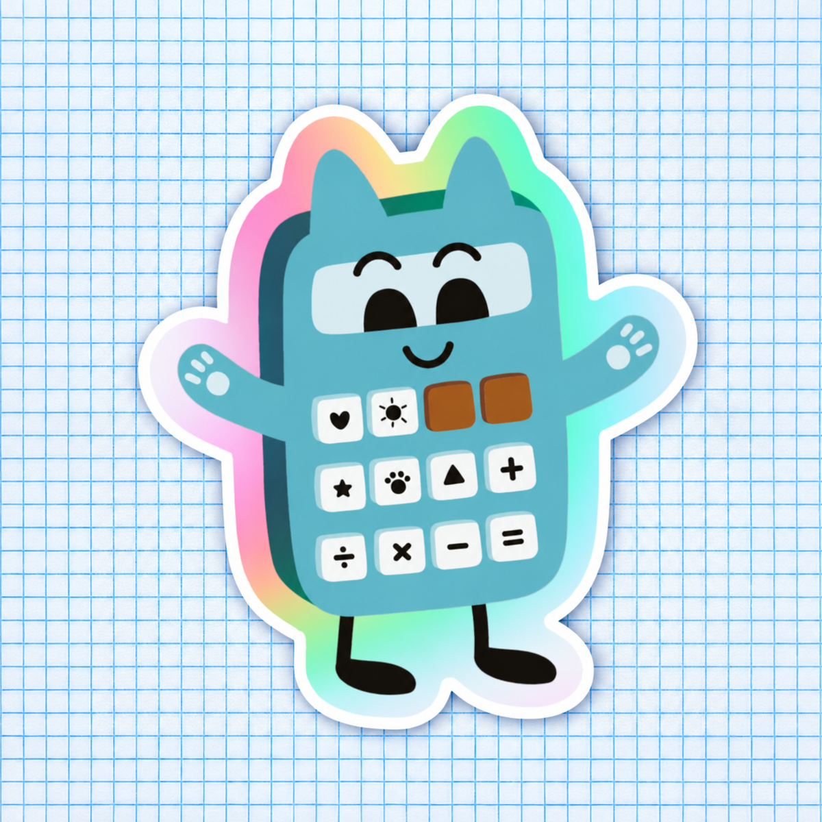 Calculette — Sticker holographique Lolilé