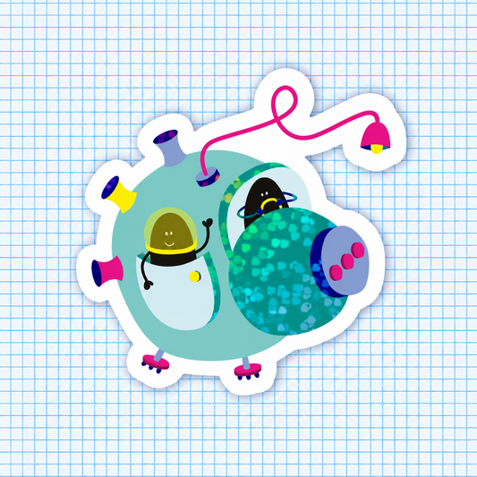 Soucoupe — Sticker pailleté Lolilé